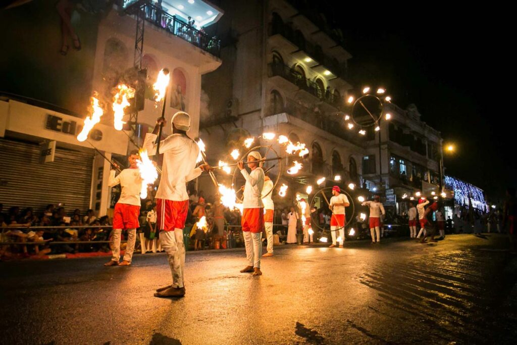 Kandy, Sri Lanka, 2016. Esala Perahera, the biggest buddhist Festival of Asia.