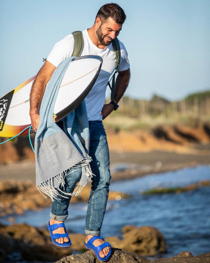 shooting per campagna d'influencer marketing roberto d amico per birkenstock