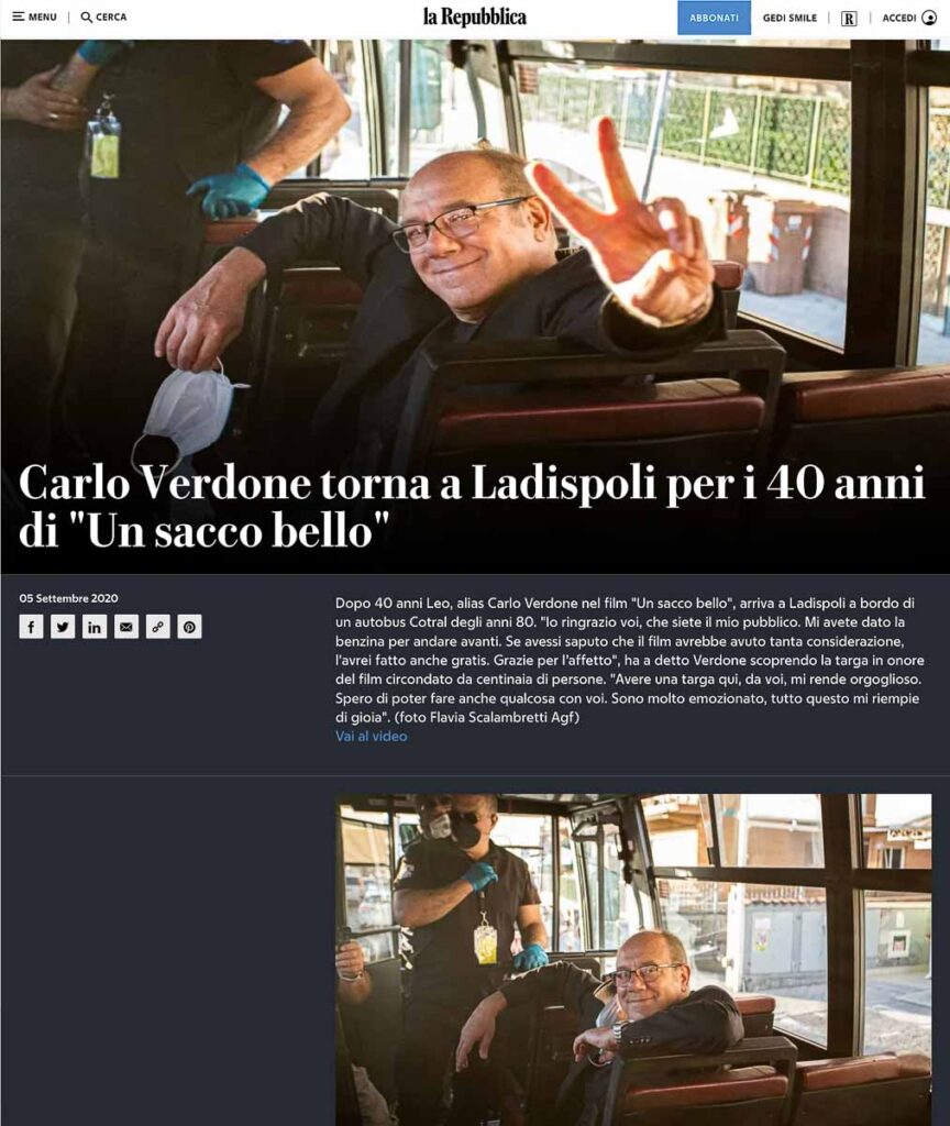 la repubblica carlo verdone ladispoli un sacco bello