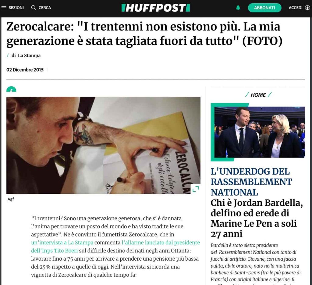 Huffington post zerocalcare